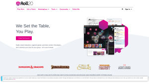 Latest roll20.net screenshot
